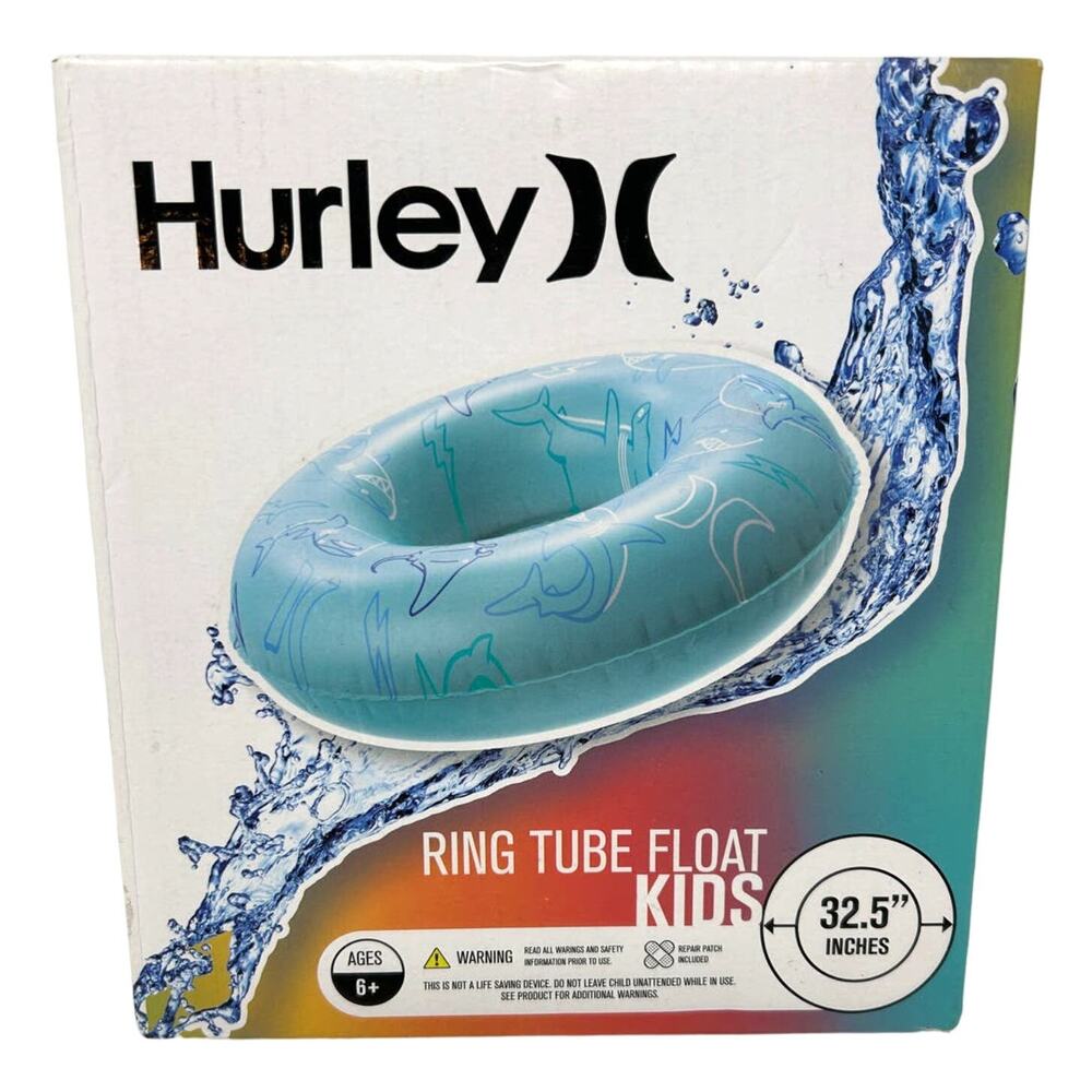 Hurley Kids Shark Ring Tube Float 32.5" - New in Box